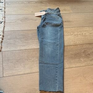 Stylish Denim Straight Leg Jeans